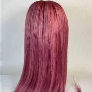 Rose gold 30 inch real human hair wig.